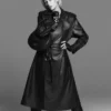 Trench-coat en simili cuir perforé Trench-coat en simili cuir perforé