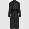 Trench-coat en simili cuir perforé Trench-coat en simili cuir perforé
