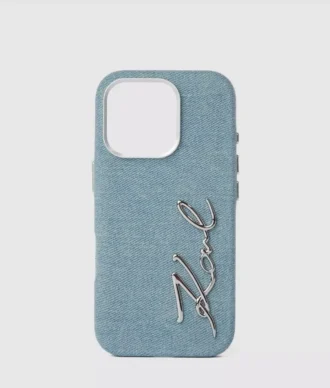 Étui en denim Signature pour iPhone 16 Pro