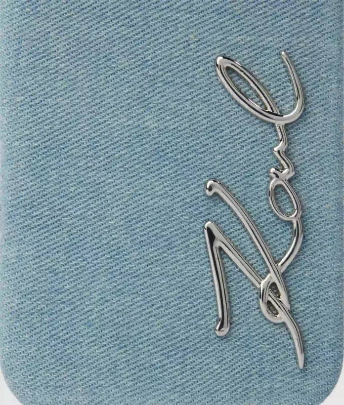 Étui en denim Signature pour iPhone 16 Pro Max