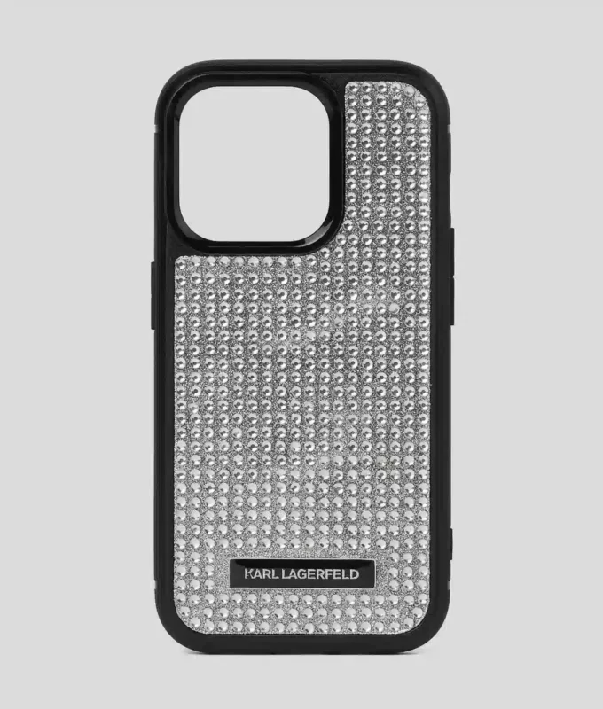 ÉTUI IPHONE 16 PRO AVEC LOGO EN STRASS