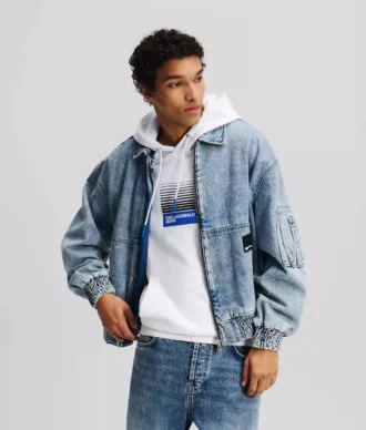 VESTE BOMBER EN DENIM