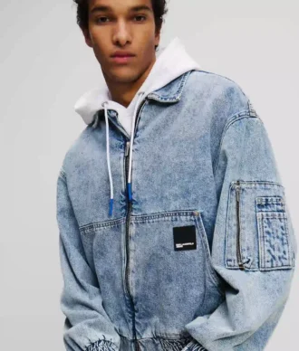 VESTE BOMBER EN DENIM