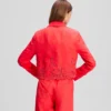 VESTE BRODÉE À DÉCOUPES VESTE BRODÉE À DÉCOUPES