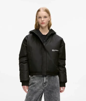 Veste à capuche légèrement rembourrée