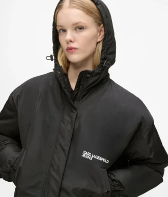 Veste à capuche légèrement rembourrée