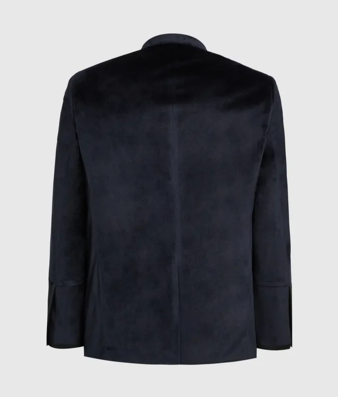Veste à col montant en velours Veste à col montant en velours