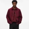 Veste courte en laine mélangée Veste courte en laine mélangée