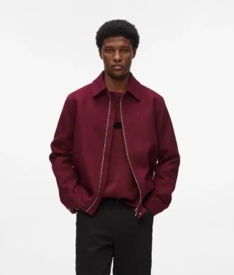 Veste courte en laine mélangée