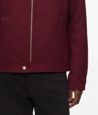 Veste courte en laine mélangée