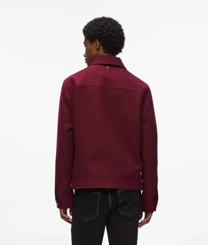 Veste courte en laine mélangée Veste courte en laine mélangée