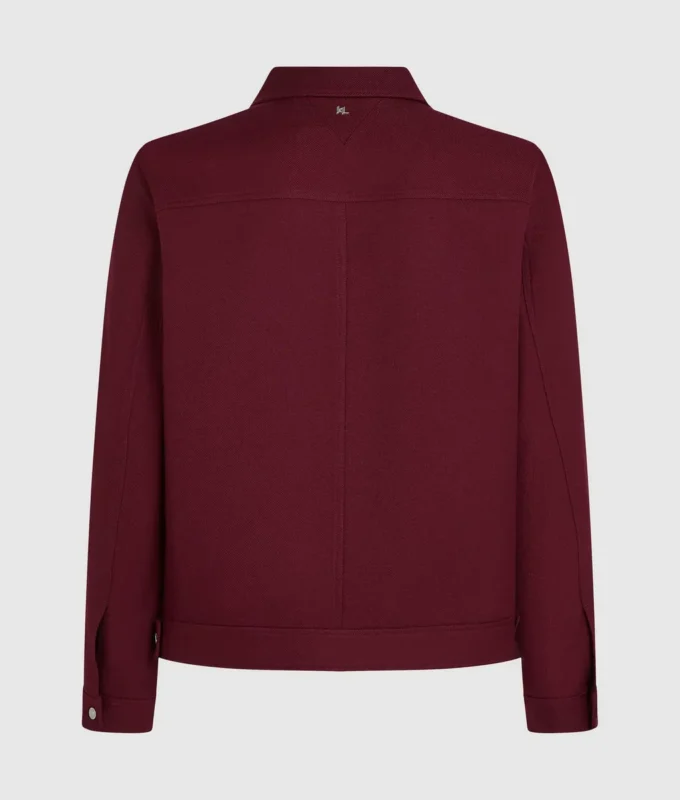 Veste courte en laine mélangée Veste courte en laine mélangée
