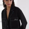 VESTE À COUTURES CONTRASTÉES VESTE À COUTURES CONTRASTÉES