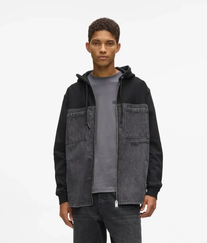 Veste à empiècements en denim Veste à empiècements en denim