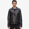 VESTE EN CUIR KARL ESSENTIAL VESTE EN CUIR KARL ESSENTIAL