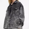Veste en denim délavé Veste en denim délavé