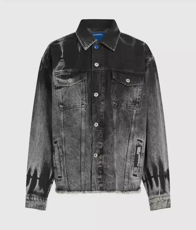 Veste en denim délavé Veste en denim délavé