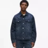 Veste en denim entièrement recouverte du motif Monogram Veste en denim entièrement recouverte du motif Monogram