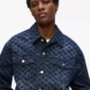 Veste en denim entièrement recouverte du motif Monogram Veste en denim entièrement recouverte du motif Monogram