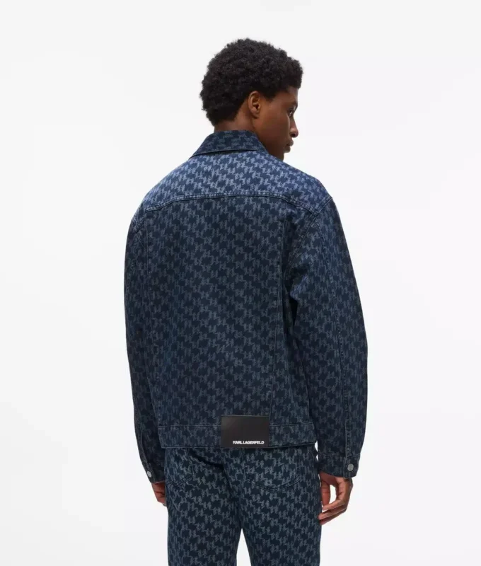 Veste en denim entièrement recouverte du motif Monogram Veste en denim entièrement recouverte du motif Monogram