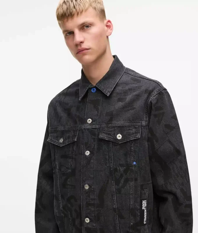 Veste en denim Monogram intégral Veste en denim Monogram intégral