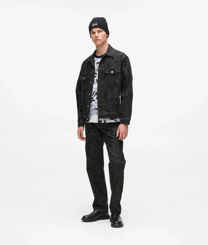 Veste en denim Monogram intégral Veste en denim Monogram intégral