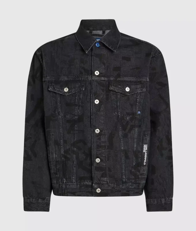 Veste en denim Monogram intégral Veste en denim Monogram intégral
