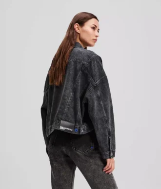 VESTE EN JEAN COURTE OVERSIZED