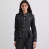 VESTE EN JEAN À COUTURES CONTRASTÉES VESTE EN JEAN À COUTURES CONTRASTÉES