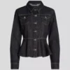 VESTE EN JEAN À COUTURES CONTRASTÉES VESTE EN JEAN À COUTURES CONTRASTÉES