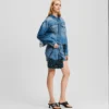 VESTE EN JEAN FRANGÉE DÉCONTRACTÉE VESTE EN JEAN FRANGÉE DÉCONTRACTÉE