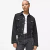 Veste en jean à lacets Veste en jean à lacets