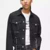 Veste en jean à lacets Veste en jean à lacets
