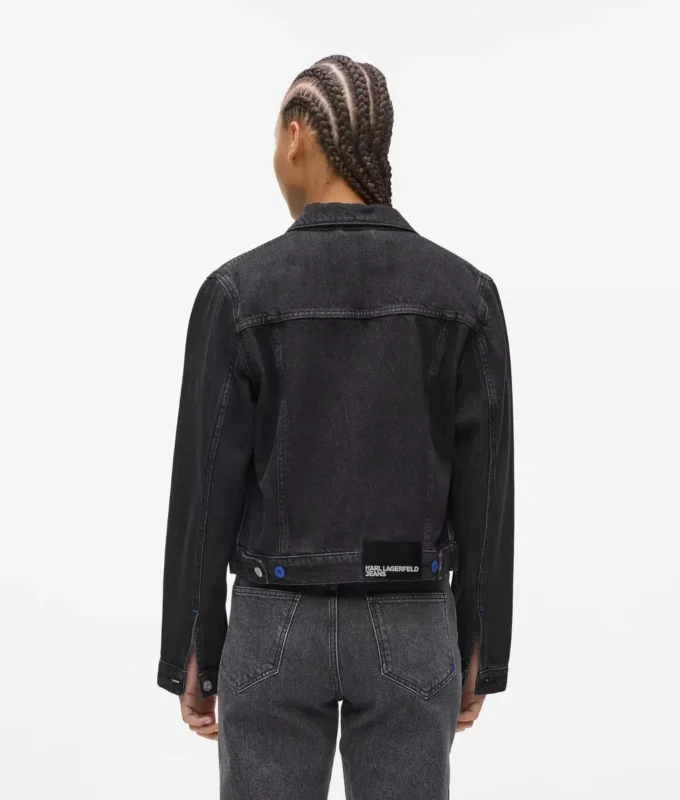 Veste en jean à lacets Veste en jean à lacets