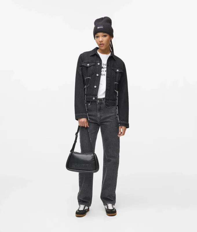 Veste en jean à lacets Veste en jean à lacets