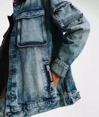 VESTE EN JEAN UTILITAIRE
