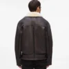 Veste en peau lainée monogrammée Veste en peau lainée monogrammée