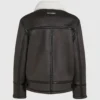 Veste en peau lainée monogrammée Veste en peau lainée monogrammée