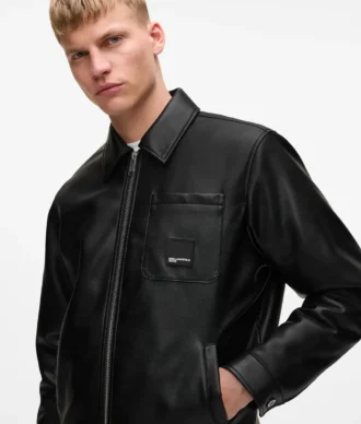 Veste en simili cuir