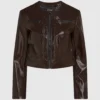 Veste en simili cuir verni Veste en simili cuir verni