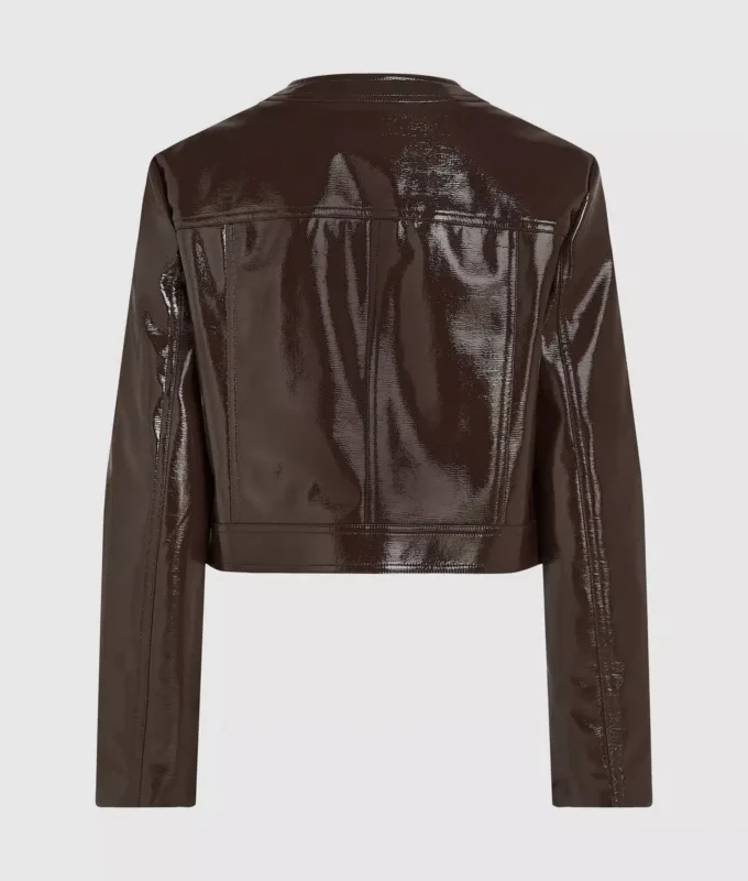 Veste en simili cuir verni Veste en simili cuir verni
