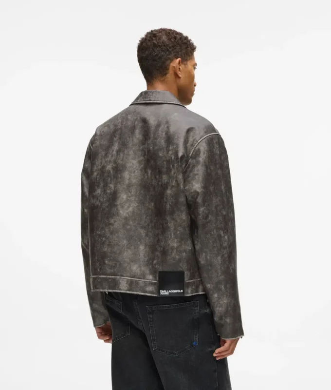 Veste en simili cuir vieilli Veste en simili cuir vieilli