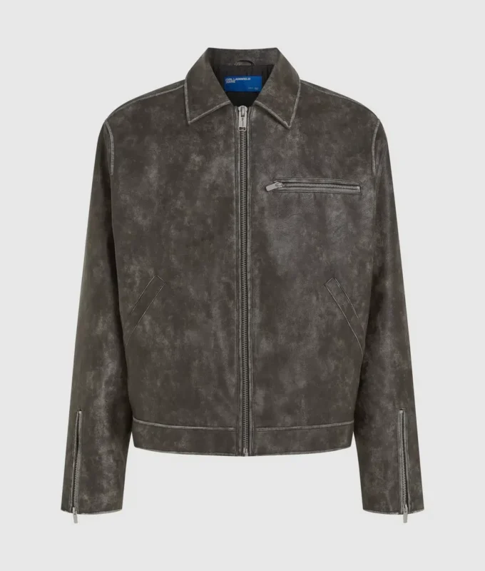 Veste en simili cuir vieilli Veste en simili cuir vieilli