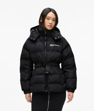 VESTE MANTELÉE À CEINTURE