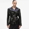 Veste oversize en cuir Veste oversize en cuir