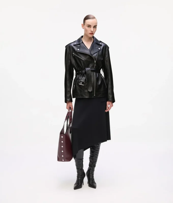 Veste oversize en cuir Veste oversize en cuir