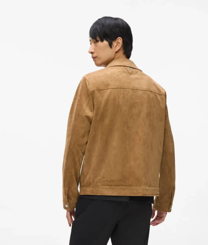 Veste trucker en simili-suède Veste trucker en simili-suède