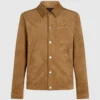 Veste trucker en simili-suède Veste trucker en simili-suède