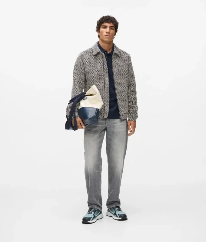 Veste zippée en tweed bouclé Veste zippée en tweed bouclé
