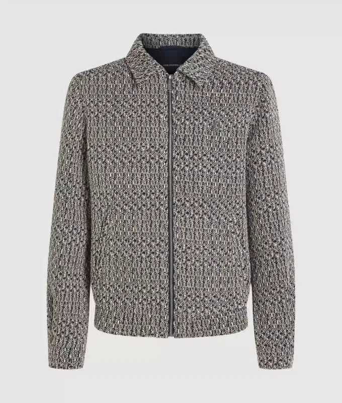 Veste zippée en tweed bouclé Veste zippée en tweed bouclé
